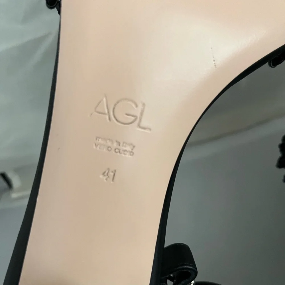 AGL Crochet Sandal with heel EU41 US11 - Picture 7 of 9